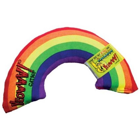 DUCKYWORLDYEOWWW Catnip Toy Rainbow 6 in 812402004292